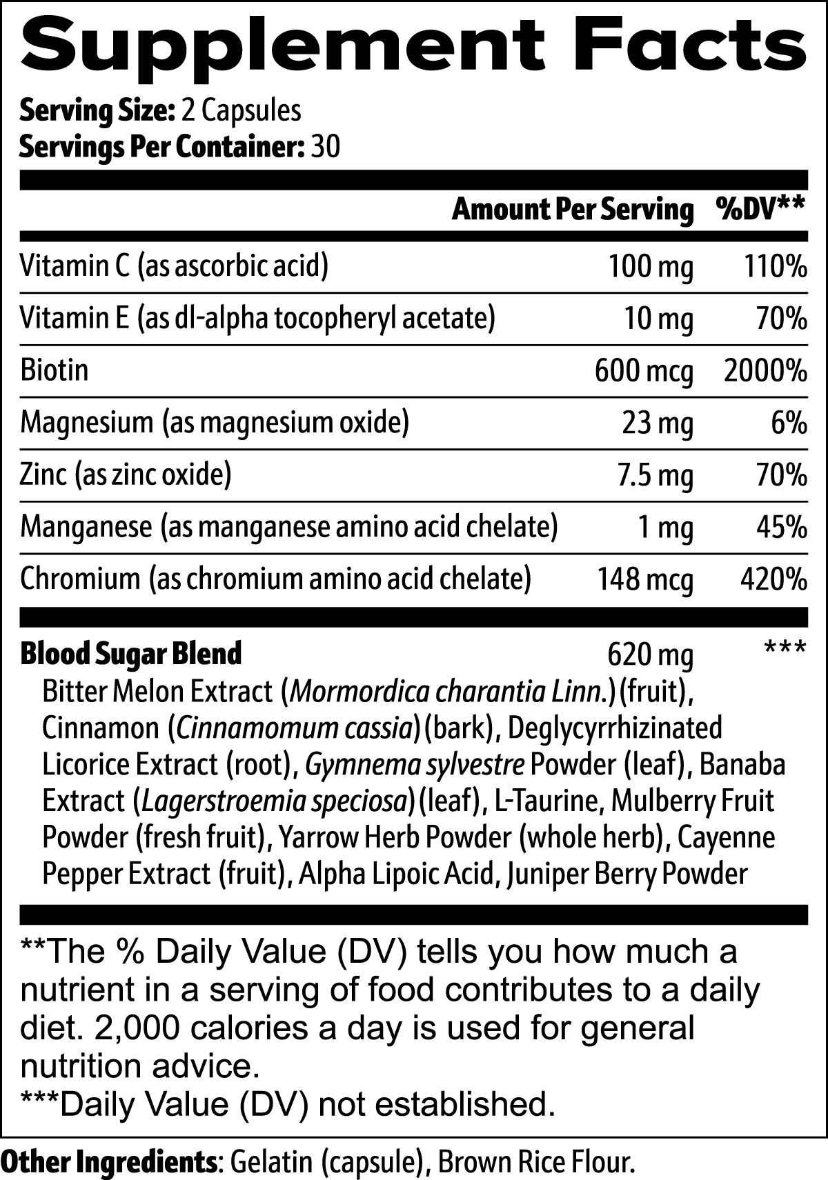 Vital Blood Sugar Support